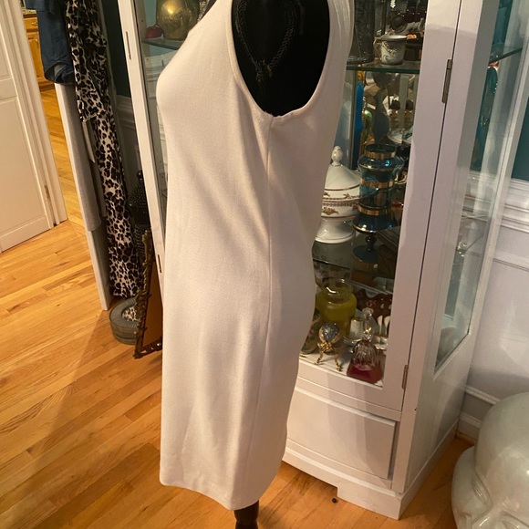 Saint johns size 8, cream wool and rayon sleeveless dress new with tags - Picture 2 of 8